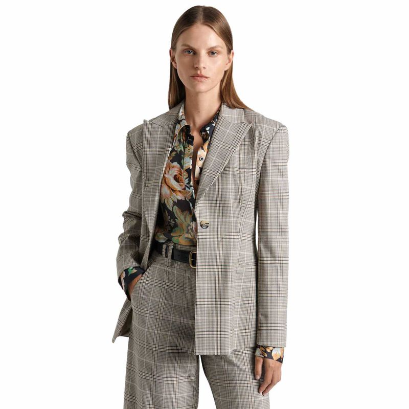 Cue Prince of Wales Check Blazer image number 0